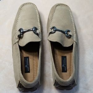 Suede slip on shoes